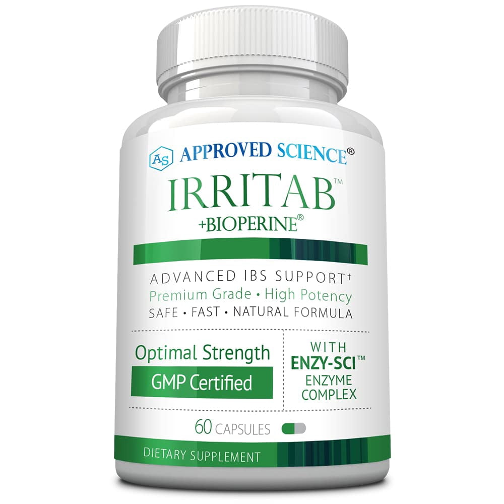 Approved Science Irritab - Natural Digestive Enzyme Support - Total Support - 60 Capsules
