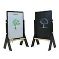 thumbnail image 6 of Little Partners Contempo Art Toddler Easel - Adjustable Height Two-Sided Paint Station for Kids with Chalk Board, Magnetic Dry Erase Board, Paper Holder, Paint Containers - Charcoal with Natural, 6 of 12