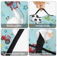 thumbnail image 6 of Tractor and Cows Blue Pattern Teens Toddler Nap Mat with Pillow, Sleeping Mat Bag for Preschool Daycare 59"x22", 6 of 6