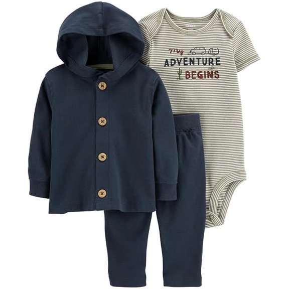 Carter's Baby Boys' Cardigan Sets, My Adventure begins, 12m