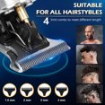 thumbnail image 4 of Potente profesional eléctrico inalámbrico para hombre, peluquero, barbería, reparador de barba en la ingle, cortadora de pelo Facial para bigote, 4 of 5