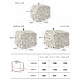 thumbnail image 2 of Middle Century Toaster Cover 4 Slice, Large Kitchen Appliance Covers, Geometric Modern Abstract Vintage Toaster Oven Cover with Loop, Bread Machine Cover Polyester Dust Cover Protection, 2 of 4