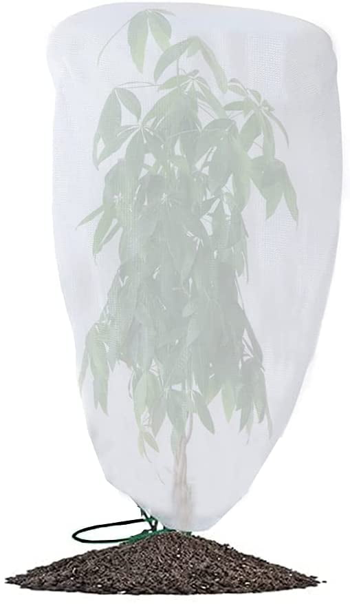 Bird Barrier Netting Mesh, Plant Net Bag with Drawstring Large Garden