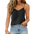 thumbnail image 6 of GUACER Womens Cami Tops V-Neck Breathable Cotton Linen Camisole Sleeveless Relaxed Fit Blouse Summer Vacation Boho Tank Top, 6 of 7
