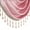 Pink, variant on VOGOL European Swag Valances, Soft Light Filtering Velvet Curtain Panels for Bedroom Kitchen, Thermal Insulated Waterfall Valance for Home Decor, 1 Pack, 59 inches Wide, White