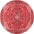 thumbnail image 1 of Ahgly Company Indoor Round Medallion Red Traditional Area Rugs, 7' Round, 1 of 4