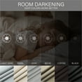 thumbnail image 6 of PHOENIGON Solid Color Metal Grommet Room Darkening Curtain Panel (Set of 2),Drak Gray,52"*96", 6 of 13