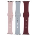 thumbnail image 1 of 3pcs Soft Silicone Watchband Watch Strap Replacement Accessory for 38mm Width Watch, 1 of 14