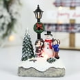 thumbnail image 3 of LOVIVER Christmas Scene Houses Figurines Lighted for Snowman, 3 of 8