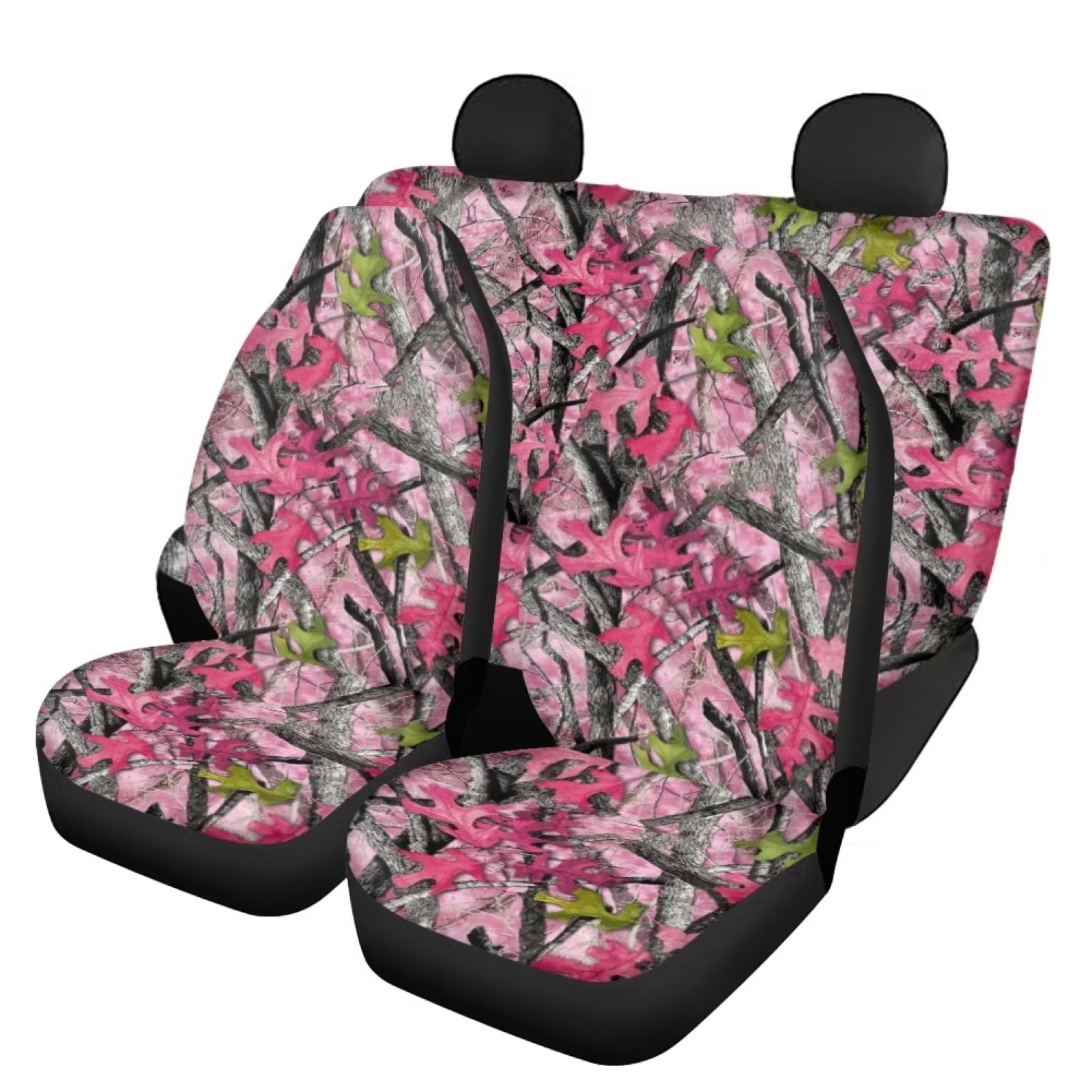 Pink Preppy Cheetah Car Seat Covers, Pink Car Decor Accessories – Literally  Pretty
