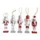 thumbnail image 1 of 5 piezas de cascanueces navideños colgantes, escultura, cascanueces, juguete de marioneta Plata, 1 of 6