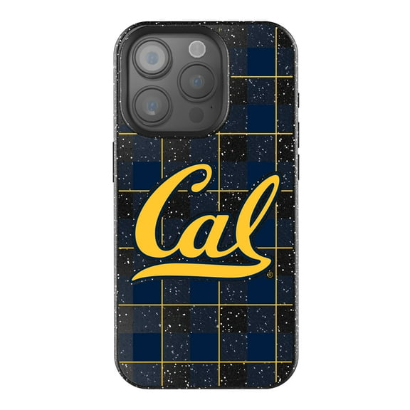 Keyscaper Cal Bears Plaid Bling iPhone Case