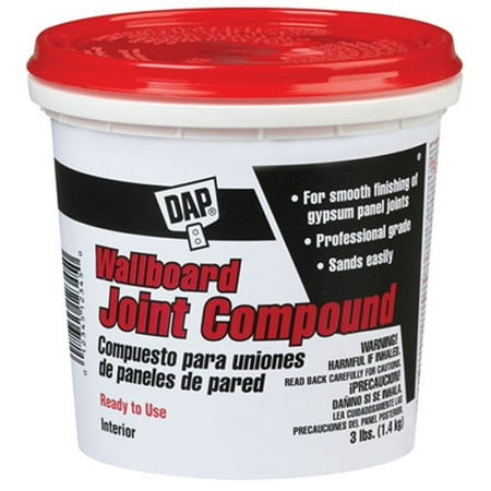 10100 Wallboard Joint Compound, 3-Pound, Preferred by professionals for embedding reinforcing tapes, finishing gypsum panel joints, nail heads and metal.., By