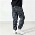 thumbnail image 6 of Klisyaur Joggers for Boys Elastic High Waist Streetwear Sweatpants School Casual Loose Comfy Sport Pants with Pockets, 6 of 8