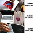 thumbnail image 3 of Mouse Pad Adhesive Bottom - Sticks to Any Surface - Portable - Webcam Covers and Screen Cleaner Included (RED Clouds), 3 of 9
