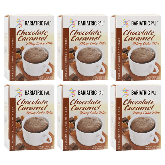 BariatricPal High Protein Mug Cake Mix - Chocolate Caramel Size: 6-Pack