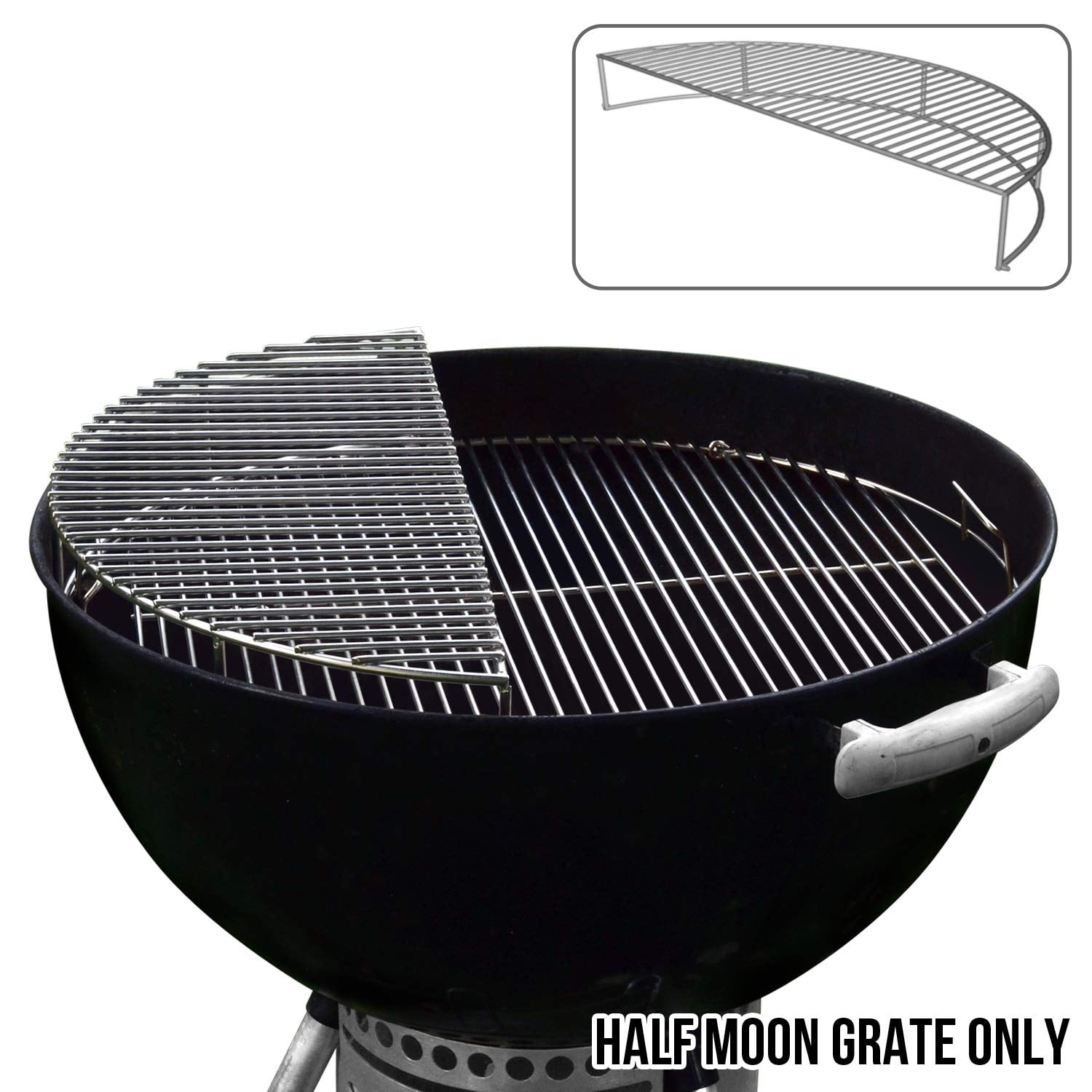 The Original 'Upper Deck' Stainless Steel Grilling Rack/Warming Rack/Charcoal Grill Use with Weber 22 inch Kettle Grill- Charcoal Grilling Accessories and Grill Tools Grill Rack? - Walmart.com