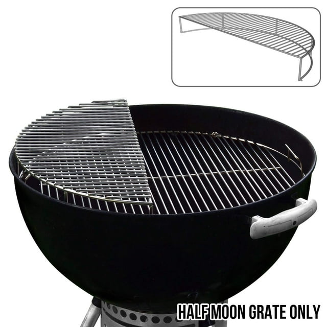 The Original 'Upper Deck' Stainless Steel Grilling Rack/Warming Rack/Smoking Rack/Charcoal Grill Grate- Use with Weber 22 inch Kettle Grill- Charcoal Grilling Accessories and Grill Tools Grill Rack?