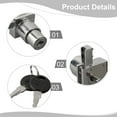 thumbnail image 2 of 1/4x Showcase Sliding Glass Door Lock Set W / Key For Display Cabinet Terrarium, 2 of 5