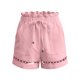 thumbnail image 5 of Pantalones de Lino de Mujer con Bolsillos de Cintura Alta Ajustado Suelto Pierna Recta Pantalones Cortos Sólidos, Pantalones de Cintura Alta Mujeres Verano Casual, 5 of 8