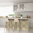 thumbnail image 6 of Mi Alma Orange Yellow Floral Peel & Stick Vinyl Backsplash Tiles 5x5, 24 pcs, 6 of 10