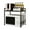 Black, variant on TOOL1SHOoo Microwave Oven Expansion Rack Stainless Steel Adjustable Shelf Kitchen Counter Top Organizer Baker's Rack Shelf for Kitchen Utensils