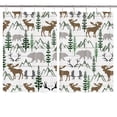 thumbnail image 2 of Bear Kitchen Curtains, Wild Animals Bear Kitchen Curtains Forest Moose Kitchen Window Curtain Rustic Cabin Lodge Farmhouse Window Treatment Valances for Bedroom Laundry Room 2 Panels 21 x 45 Inch, 2 of 5