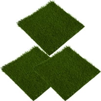 FRCOLOR  3 Pcs Artificial Grass Washable Chicken Coop Bedding Mat