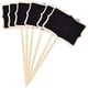 thumbnail image 1 of Rawiri 10 Piezas Rectángulo Letreros para Plantas Tapones para Plantas de Madera Negros, Etiquetas enchufables Tapones para Plantas Negros Tablero de Madera, 1 of 6