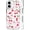 Cherry Bowknot White, variant on Magnetic Case for iPhone 15 Design On Clear Base, Compatible with MagSafe, Slim Protective Soft TPU Bumper Phone Cover Women Girls Case Imitation Metal Flower Bow