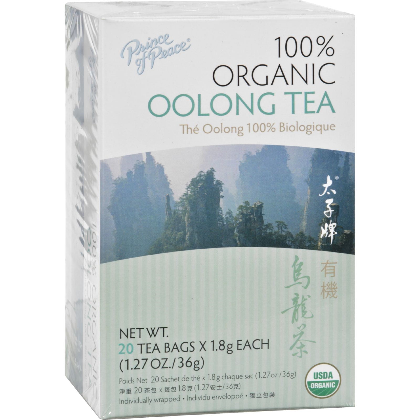 Prince of Peace Organic Oolong Tea - 20 Tea Bags