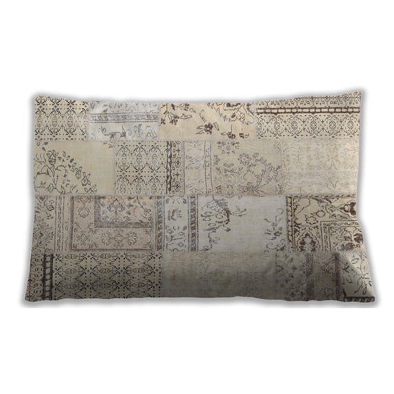 Ahgly Company Outdoor Rectangular Contemporary Lumbar Throw Pillow, 13 inch by 19 inch