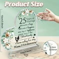 thumbnail image 3 of 25Th Anniversary Heart-Shaped Acrylic Plaque - Perfect Romantic Gift For Wife Husband Or Partner | Ideal For Valentine'S Day Birthdays & Christmas, 3 of 6