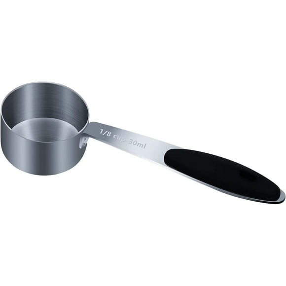 1/8 Cup(2 Tbsp | 30 ml |30 cc| 1 oz) Measuring Cup, Stainless Steel Measuring Cups, Single Metal Measuring Cup, Kitchen Gadgets for Cooking