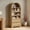 Natural Oak, variant on Bestier 71" Modern Bookshelves with 2 Large Drawers & Adjustable Shelves, 4-Tier Arched Pantry Storage Cabinet, Tall Display Bookcase with Storage for Home Office Kitchen, Black