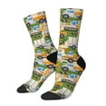 thumbnail image 1 of Bingfone Construction Machinery1 Print Compression Socks for Women and Men Long Socks for Running Athletic Cycling Nurse, 1 of 6