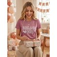 thumbnail image 2 of Tenues d'Anniversaire pour Femmes Chemise Fille à Paillettes Cadeau de Fête Mignon Graphique Manches Courtes Col Rond Hauts, 2 of 6