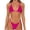 00 # Hot Pink, variant on REORIAFEE Womens Swimsuits Tankini Resort Wear Swimsuit Split Swimwear Two Piece Set Black L
