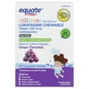 Equate Children's Dye-Free Non-Drowsy Loratadine Grape Flavor Chewable Tablets, 5 mg, 30 Count