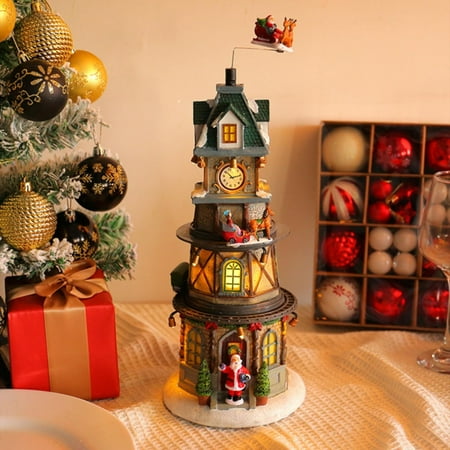 

YuanRX Christmas Glow Rotating Music Box Children s Birthday Night Light Home Essentials Home Decor Room Decor (Clearance)