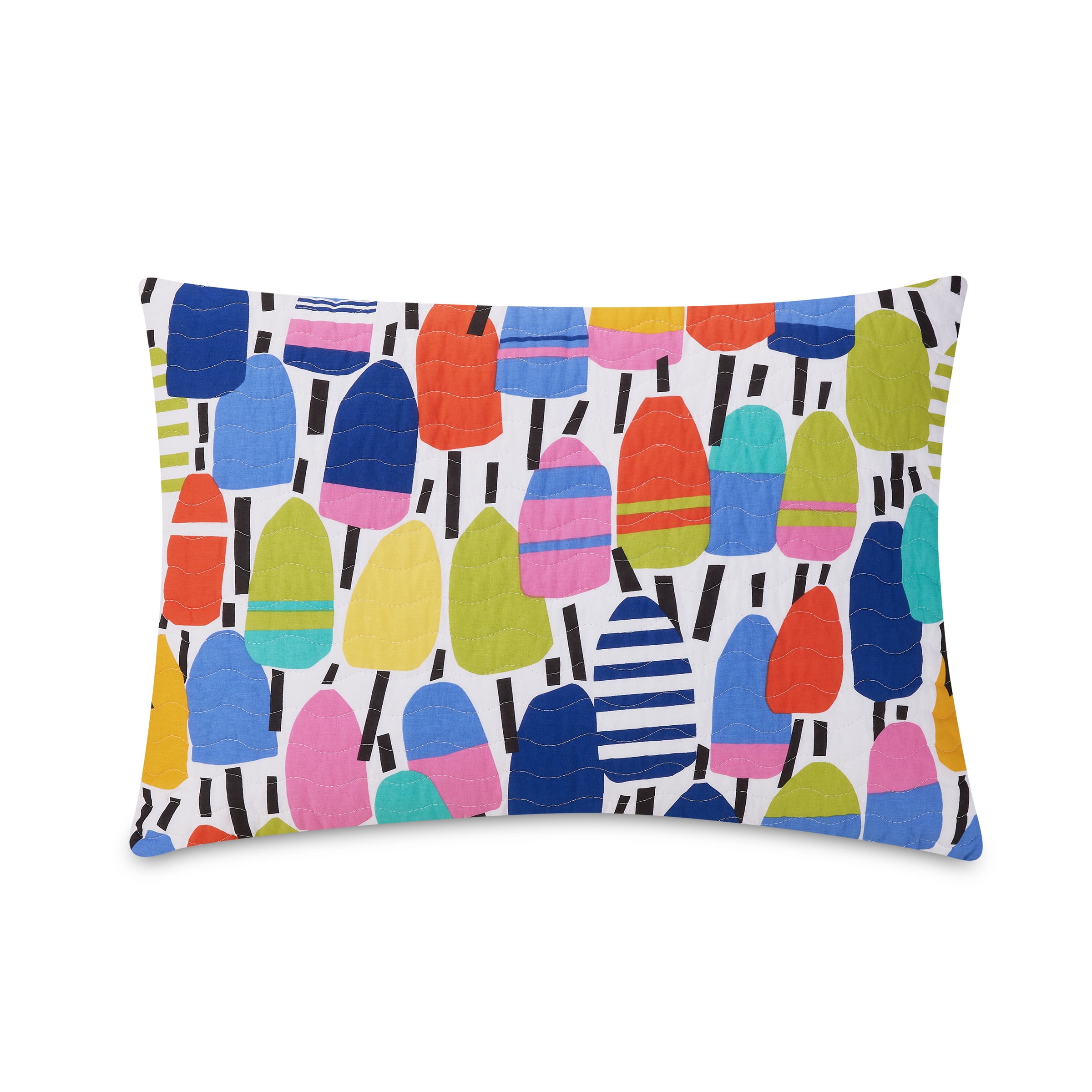 Makers Collection Buoys Multi-Color Cotton 2-Piece Quilt Set, Twin