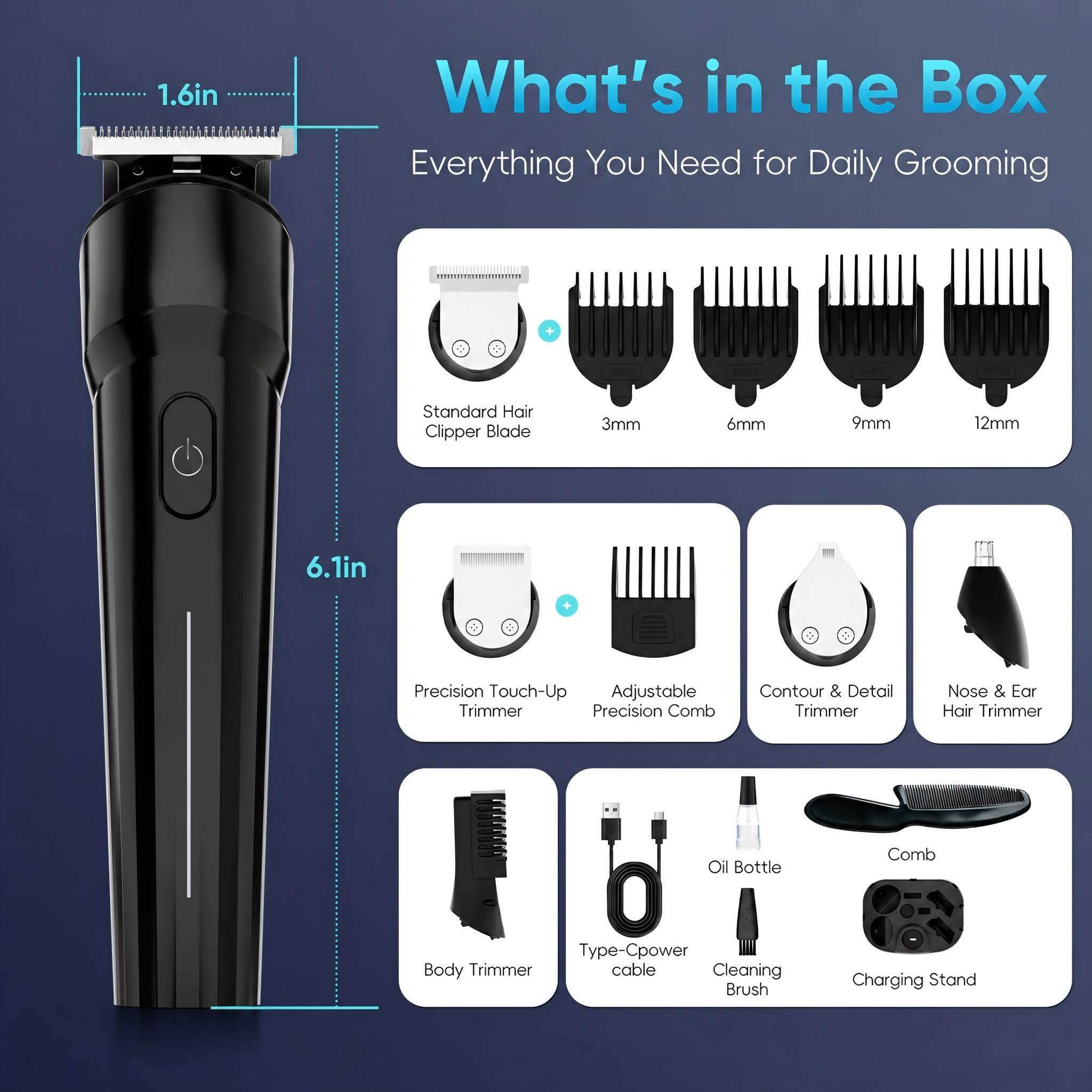 NICEBAY All-in-One Body & Pubic Hair Trimmer photo 2