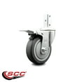 thumbnail image 2 of 4 Inch Thermoplastic Rubber Swivel 3/4 Inch Square Stem Caster Total Lock Brake, 2 of 2