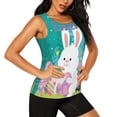 thumbnail image 2 of Fotbe Happy easter Blusas Sin Mangas para Mujer – Estilo Casual, Corte Suelto, Slim-Fit, Cuello Redondo Deportivo, Tops de Verano para Gimnasio y Yoga-Medium, 2 of 7