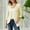 Beige, variant on waffle sweater cardigan women 3/4 sleeve open front cardigan solid color loose fit blouse lightweight cardigan