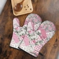 thumbnail image 5 of Cute Oven Mitts,Pioneer Flower Floral Print Pattern Oven Mitt 2-Pack Set,Kitchen Gloves for Oven,Heat Resistant Oven Mitts 7.7"x12", 5 of 7