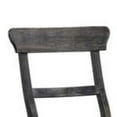 thumbnail image 6 of Benzara BM186230 Wooden Side Chair with Fabric Upholstered Seat, Gray - 35 x 20 x 19 in. - Set of 2, 6 of 7
