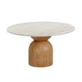 thumbnail image 5 of TOV Furniture Cynthia Travertine Concrete Indoor / Outdoor 54" Round Dining Table, 5 of 6