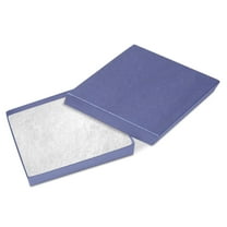 Novel Box 15 Pack Blue Cardboard Cotton Filled Jewelry Gift Boxes 3.5x3.5x0.87 Inches with Lids