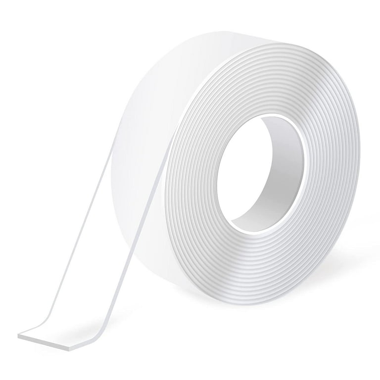  TEHAUX Adhesive Tape Double Sided Foam Tape Two Sided Tape  Cotton Paper Adhesive Double Face Tape Double Sided Duct Tape Cell Phone  Holder for Walking Wall Safe White Tissue Paper Lasting 
